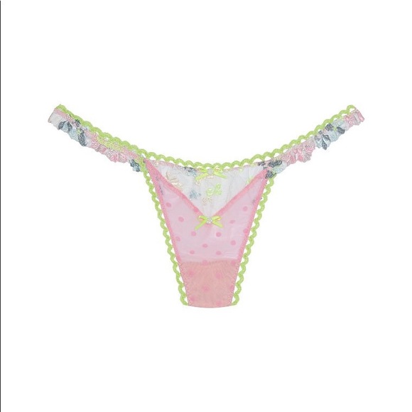FOR LOVE & LEMONS Spring Wildflower Thong Panty - Picture 3 of 8